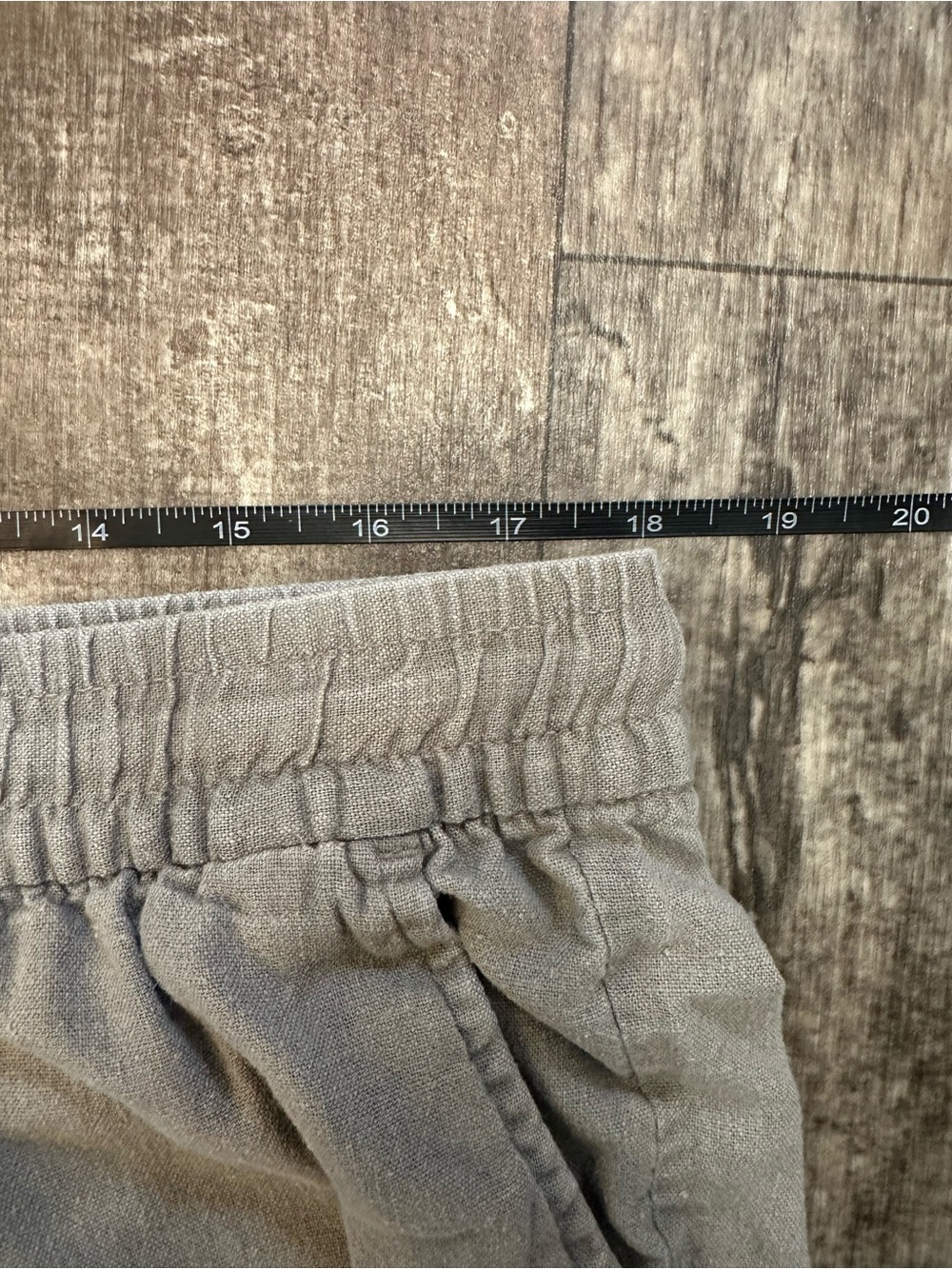 Old Navy Light Grey Drawstring Linen Pants Size Large - Picture 5 of 8